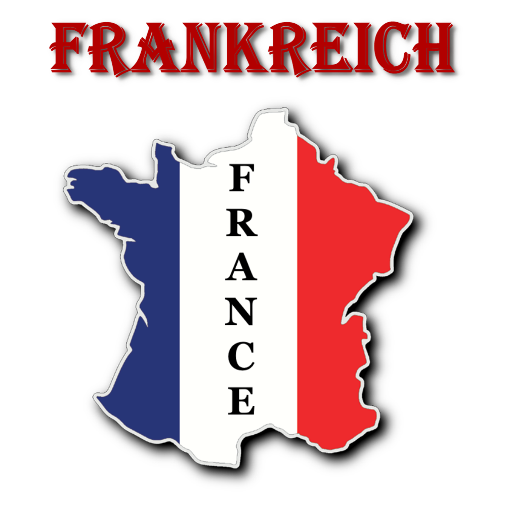 Frankreich mit Text